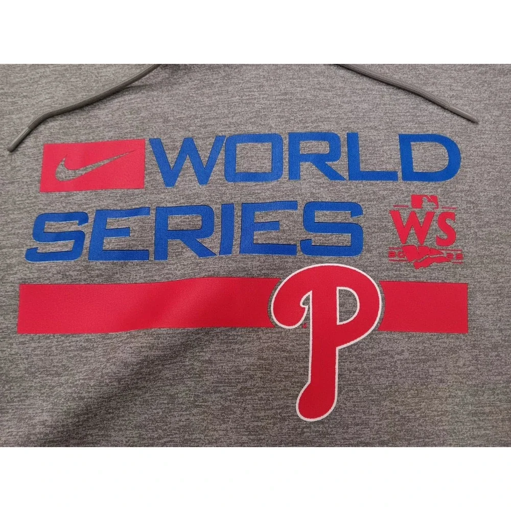 Nike‎ Dri-Fit Philadelphia Phillies Hoodie Mens XL Heather Gray Baseball MLB